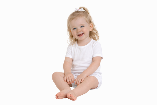 Flour White, Bamboo Two Piece Short Sleeve & Shorts Pajama Set