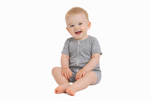 Heathered Gray, Romper