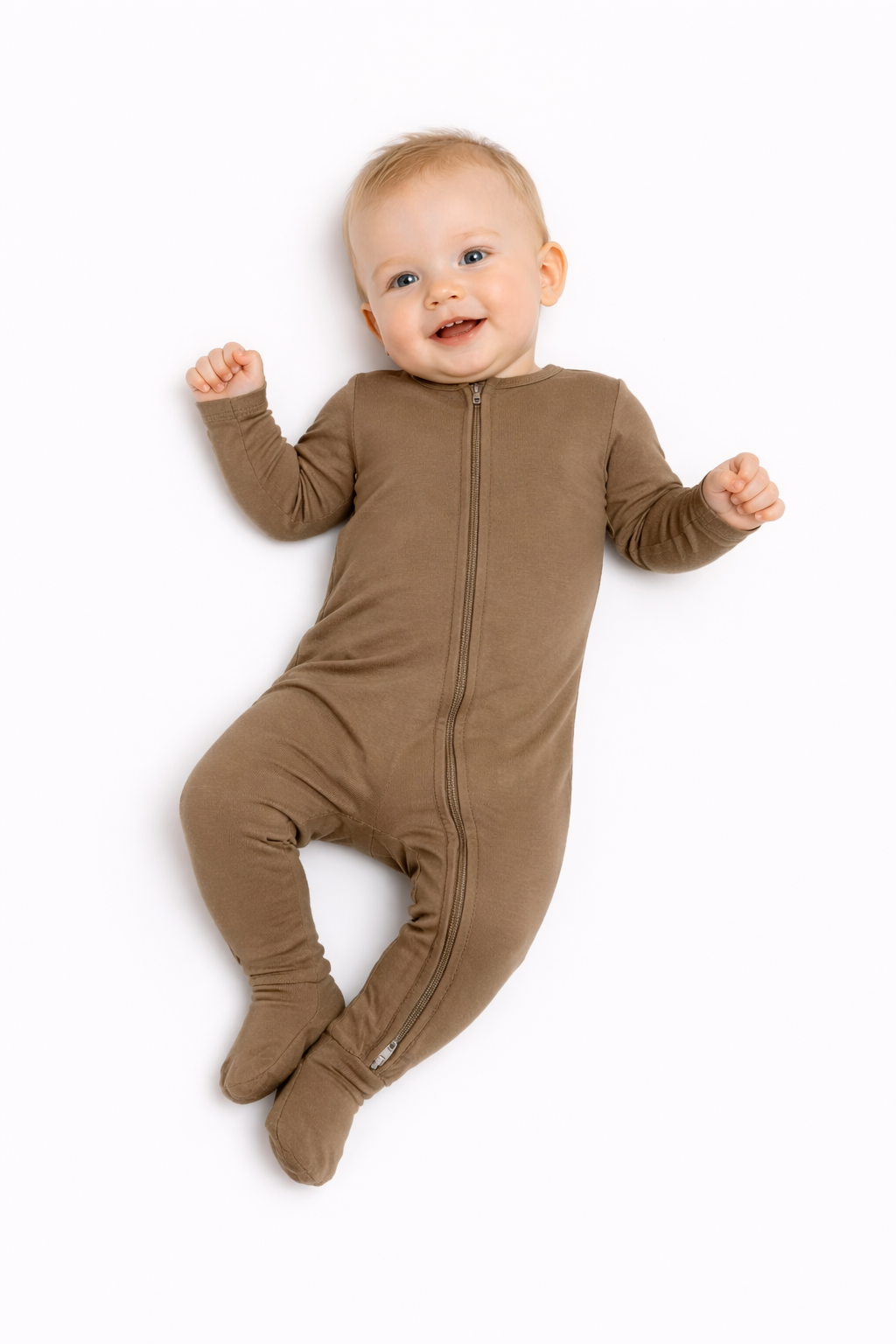 Mossy Gold, Bamboo Zipper Footie