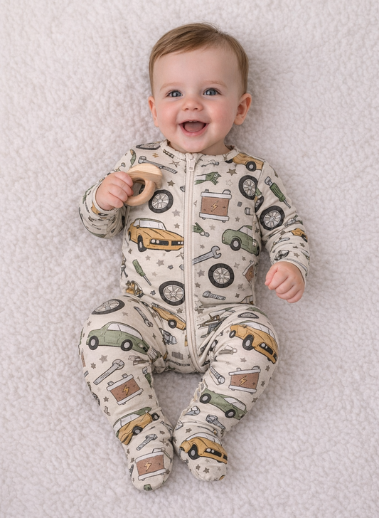 Mechanic, Bamboo Zipper Footie