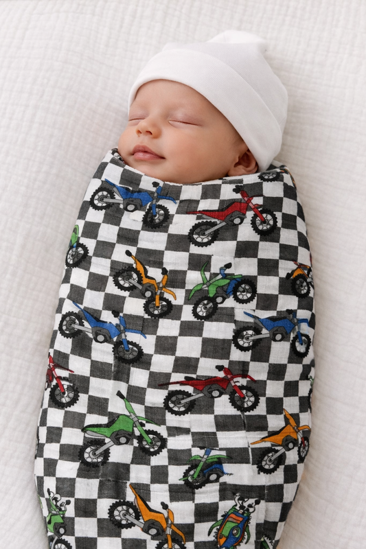 Muslin Swaddle, Dirt Bike