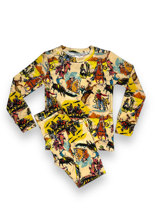 Goodnight Little Wrangler, Bamboo Two Piece Pajama Set