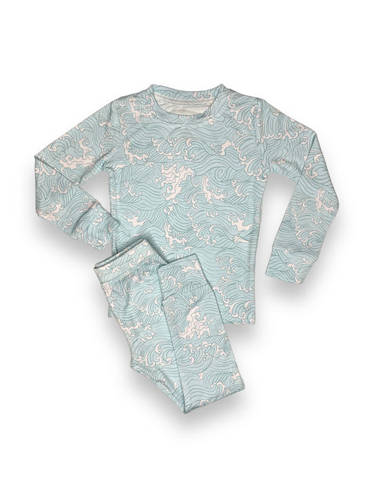 Waves, Bamboo Two Piece Pajama Set