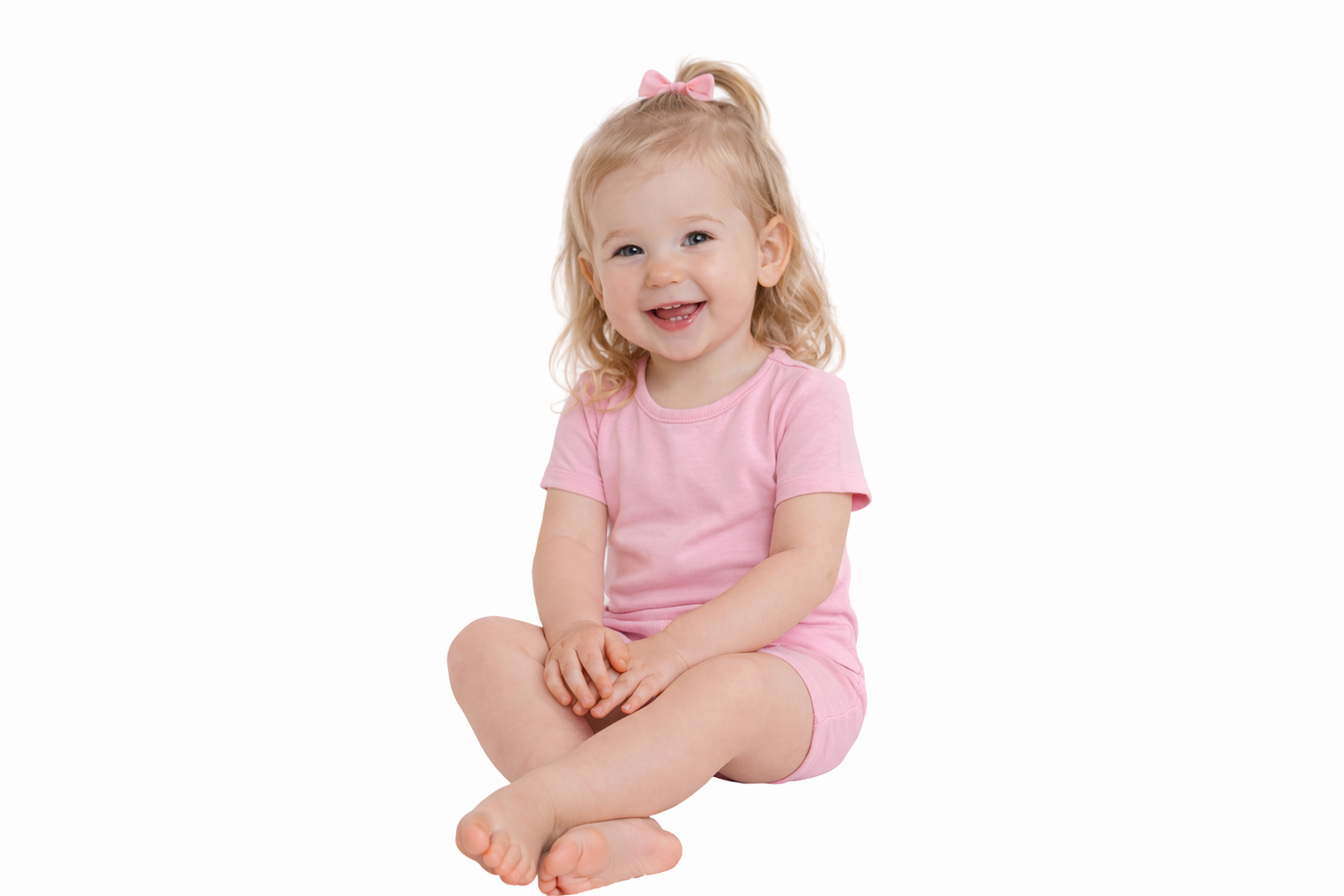 In The Pink, Bamboo Two Piece Short Sleeve & Shorts Pajama Set
