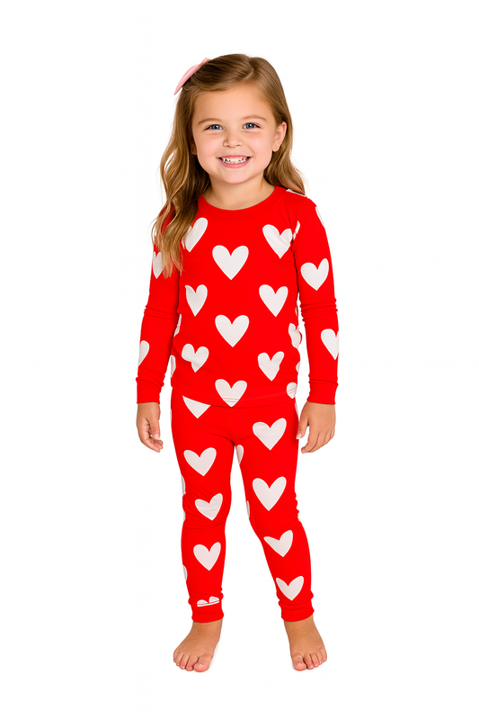 Valentine, Bamboo Two Piece Pajama Set