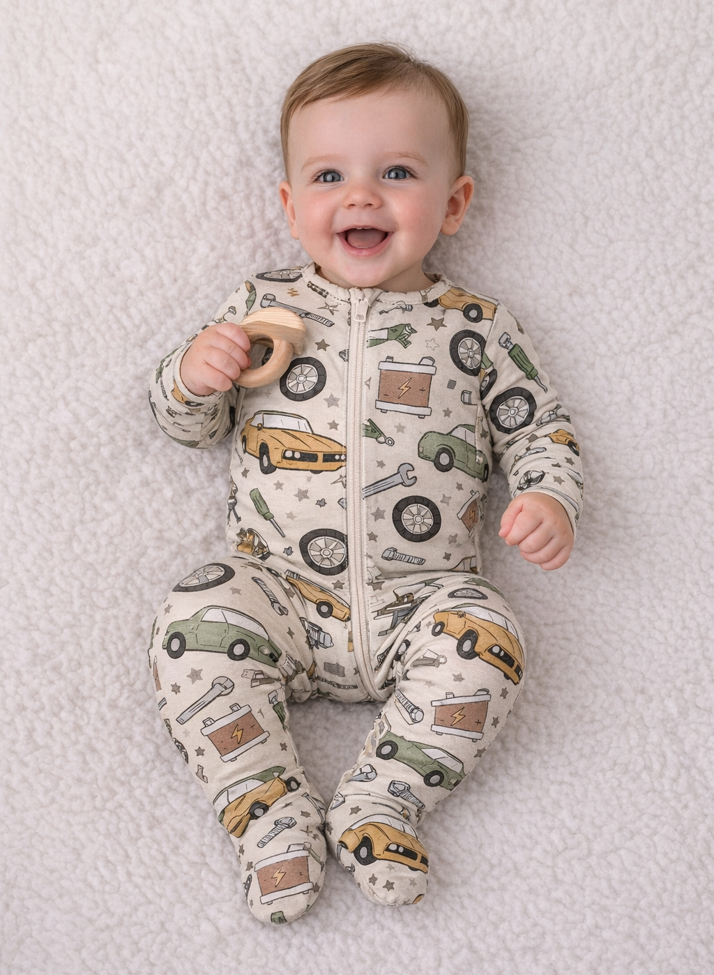 Mechanic, Bamboo Zipper Footie