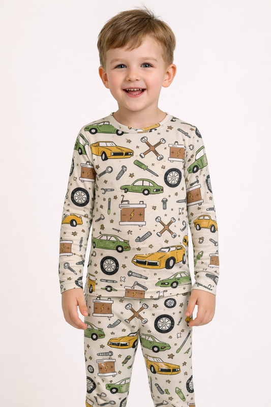 Mechanic, Bamboo Two Piece Pajama Set