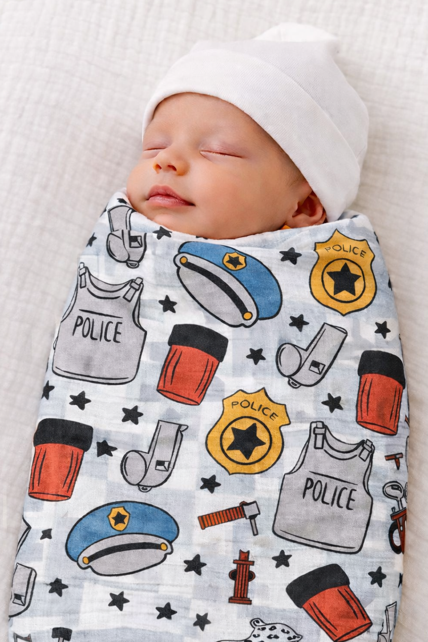 Muslin Swaddle, Police Gear