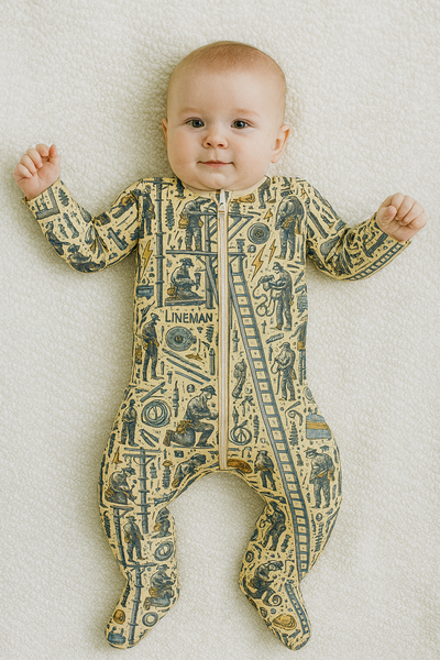 Lineman Hero, Bamboo Zipper Footie