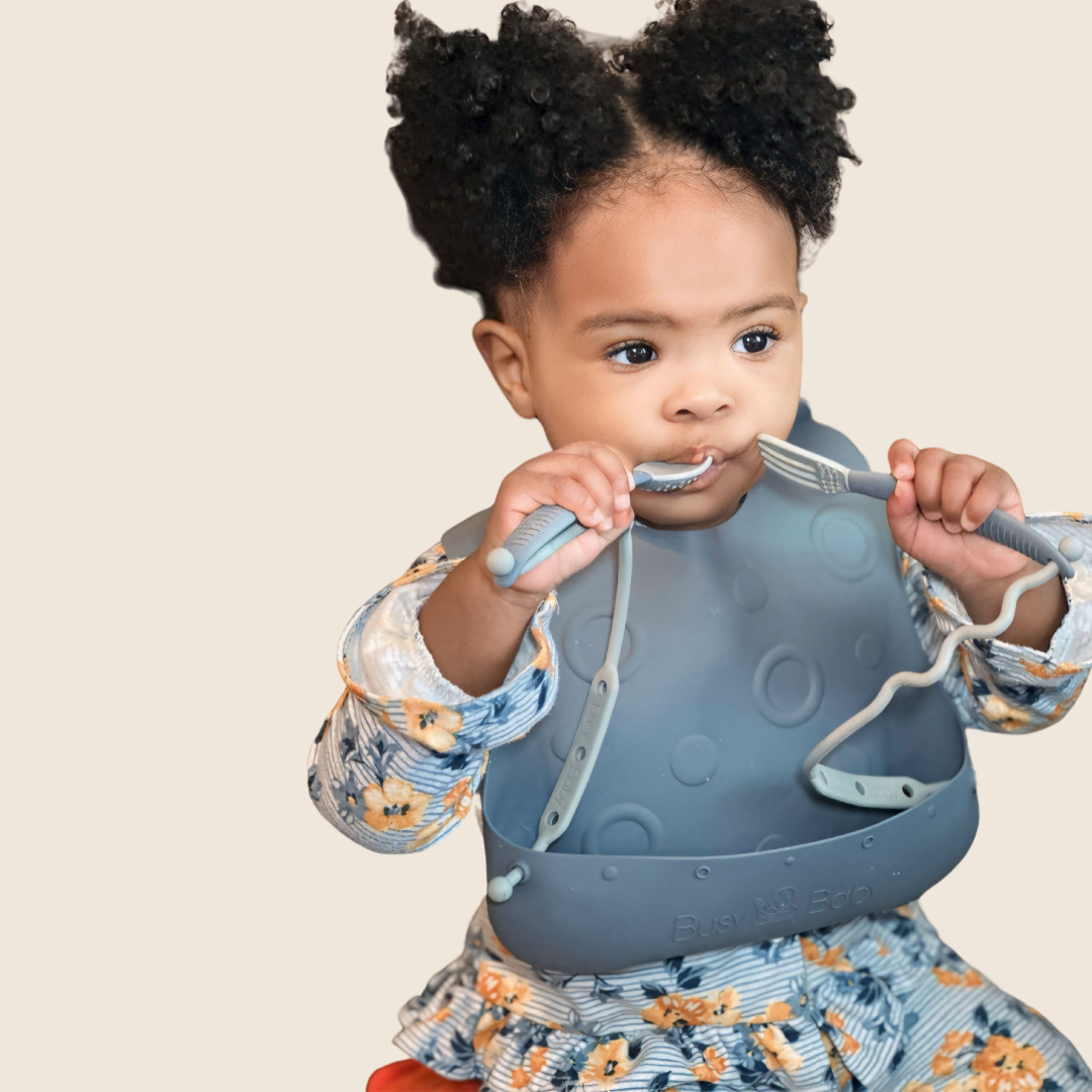 Travel Tether Bib+ Utensils