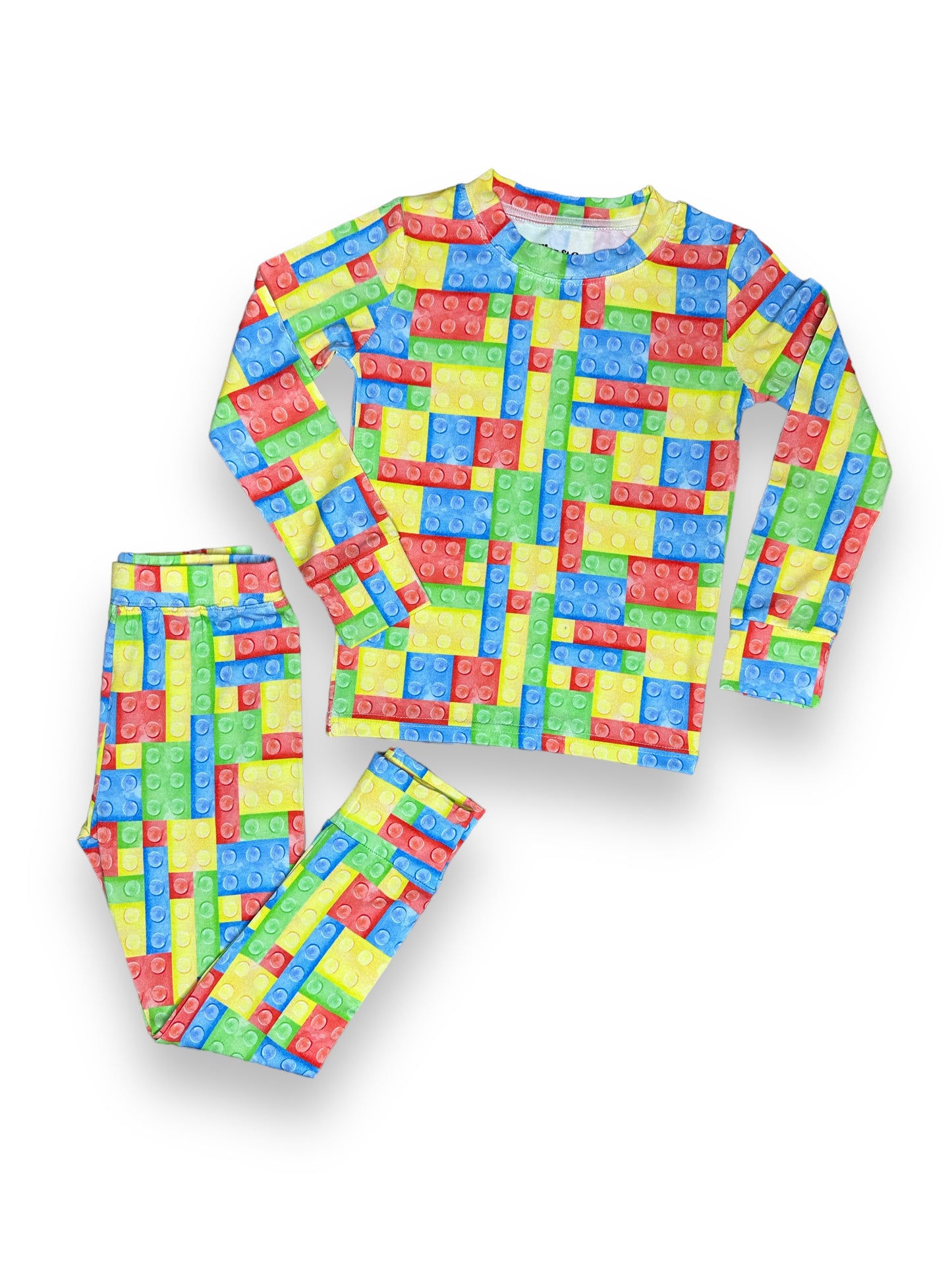 Bamboo Two Piece Pajama Set, Lego