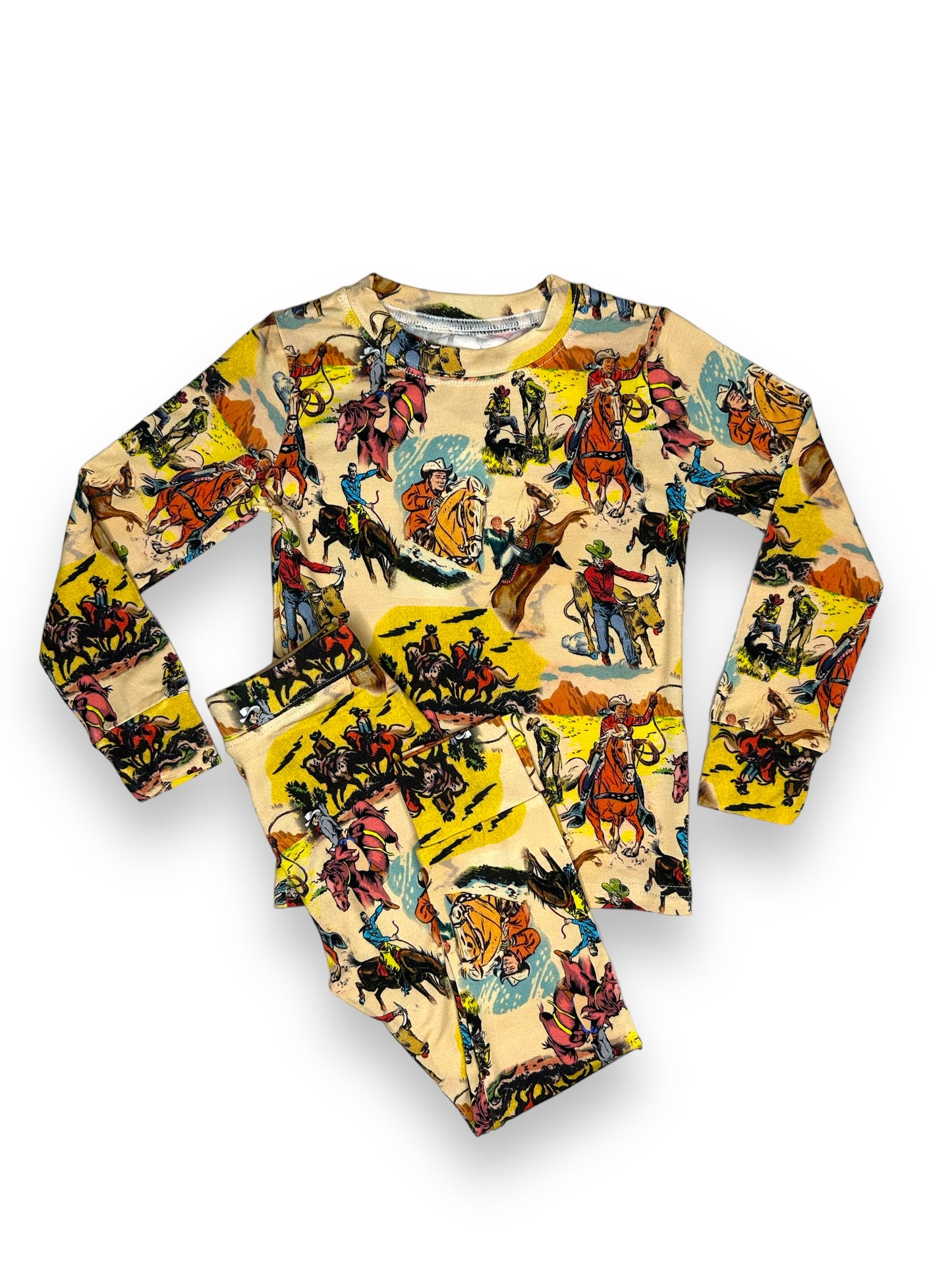 Goodnight Little Wrangler, Bamboo Two Piece Pajama Set