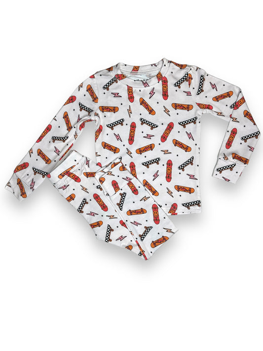 Skateboard, Bamboo Two Piece Pajama Set
