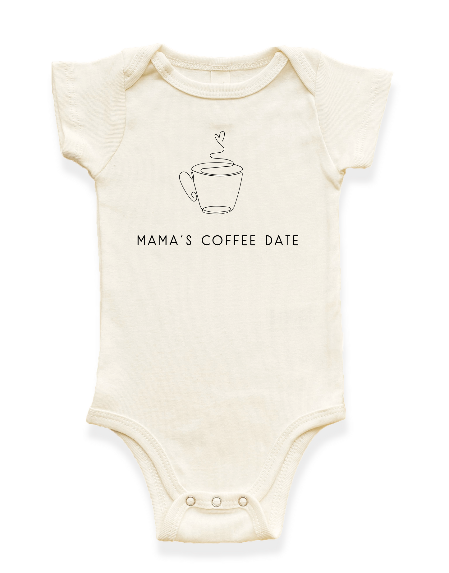 Mama's Coffee Date Organic Baby Bodysuit