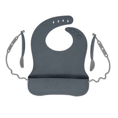 Travel Tether Bib+ Utensils