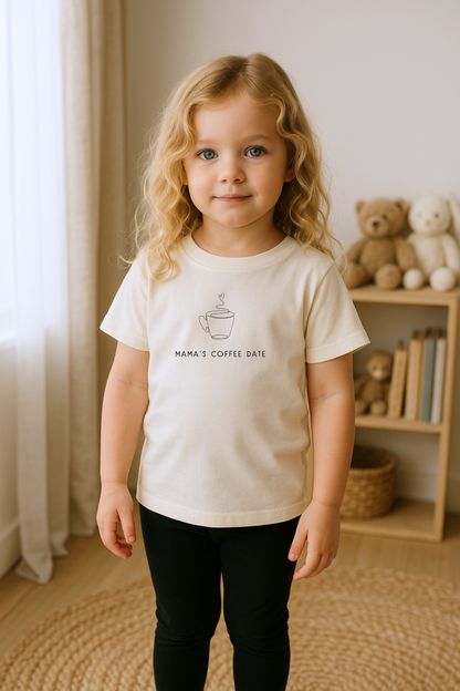 Mama's Coffee Date Organic Kids T-shirt