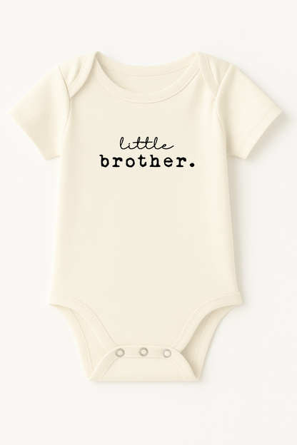 Little Brother Organic Cotton Short Sleeve Baby Bodysuit
