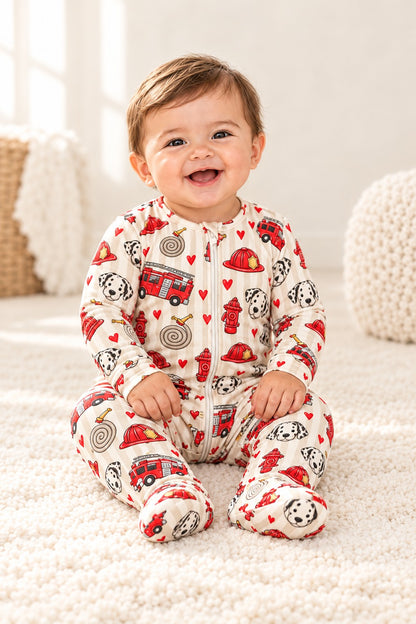 Miller & Co. Valentine's firehouse friends baby